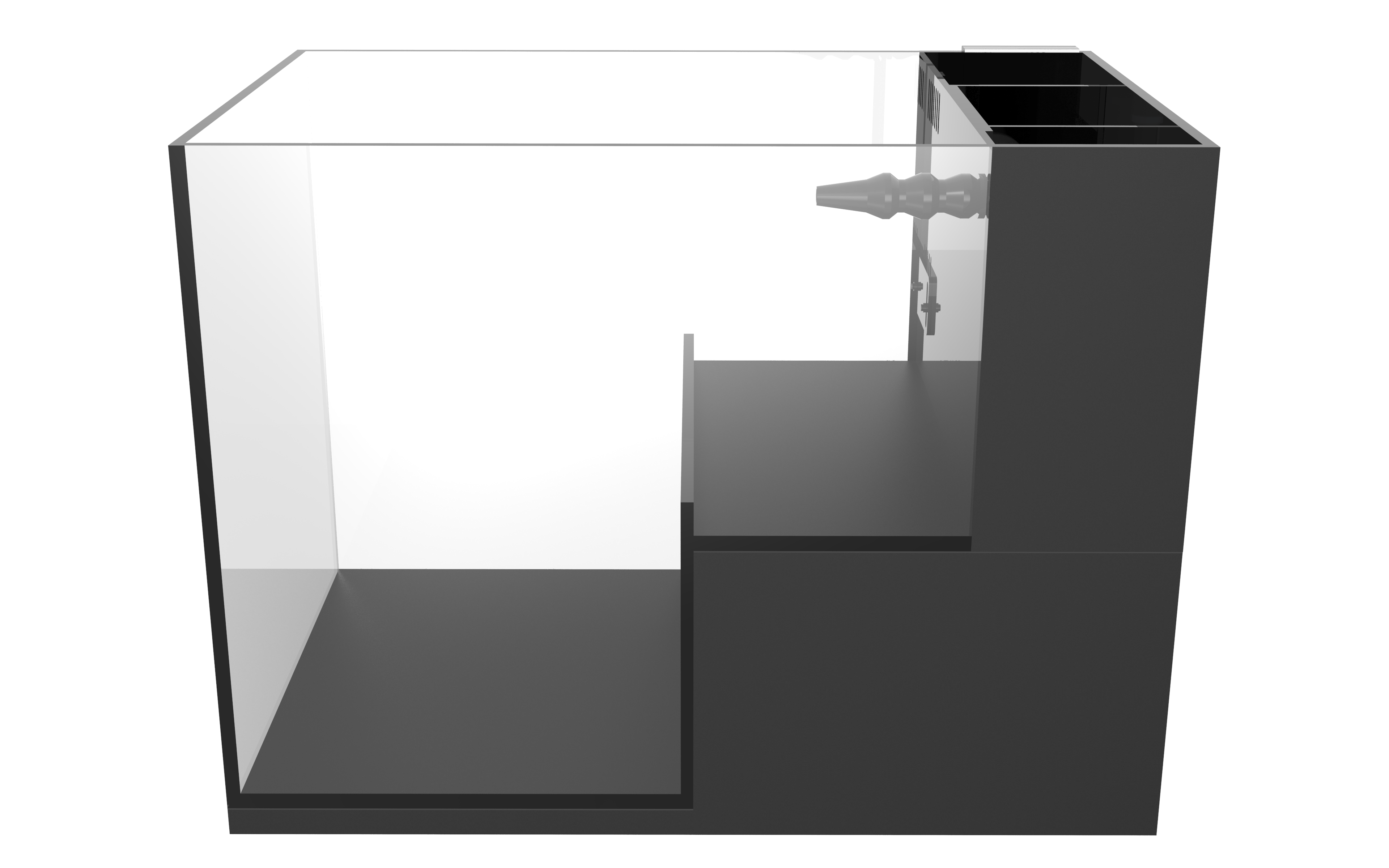 Fiji Cube 22 gallon Peninsula Drop Off AIO Aquarium (Model DF-60)