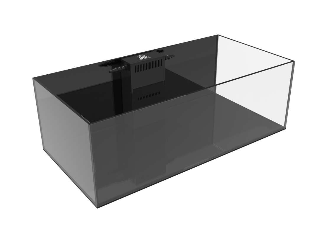 (Factory Blemished) Fiji Cube 76 Gallon Shallow INT Middle Rimless Glass Tank