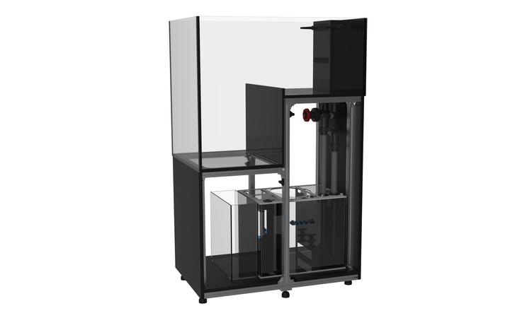 Fiji Cube 84G Peninsula Drop Off Aquarium Internal Overflow (Model DF-90) - Full Package