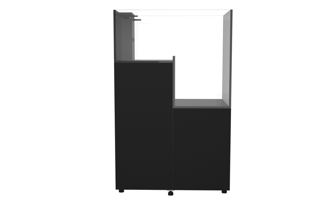 Fiji Cube 84G Peninsula Drop Off Aquarium Internal Overflow (Model DF-90) - Stand Package