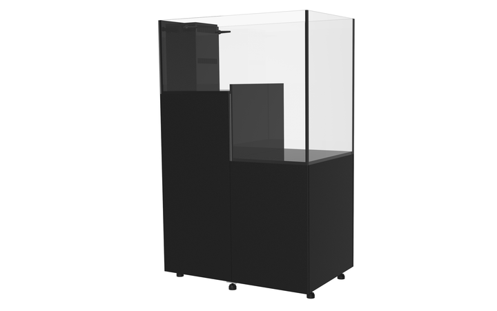 Fiji Cube 84G Peninsula Drop Off Aquarium Internal Overflow (Model DF-90) - Stand Package