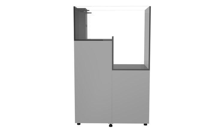 Fiji Cube 84G Peninsula Drop Off Aquarium Internal Overflow (Model DF-90) - Stand Package