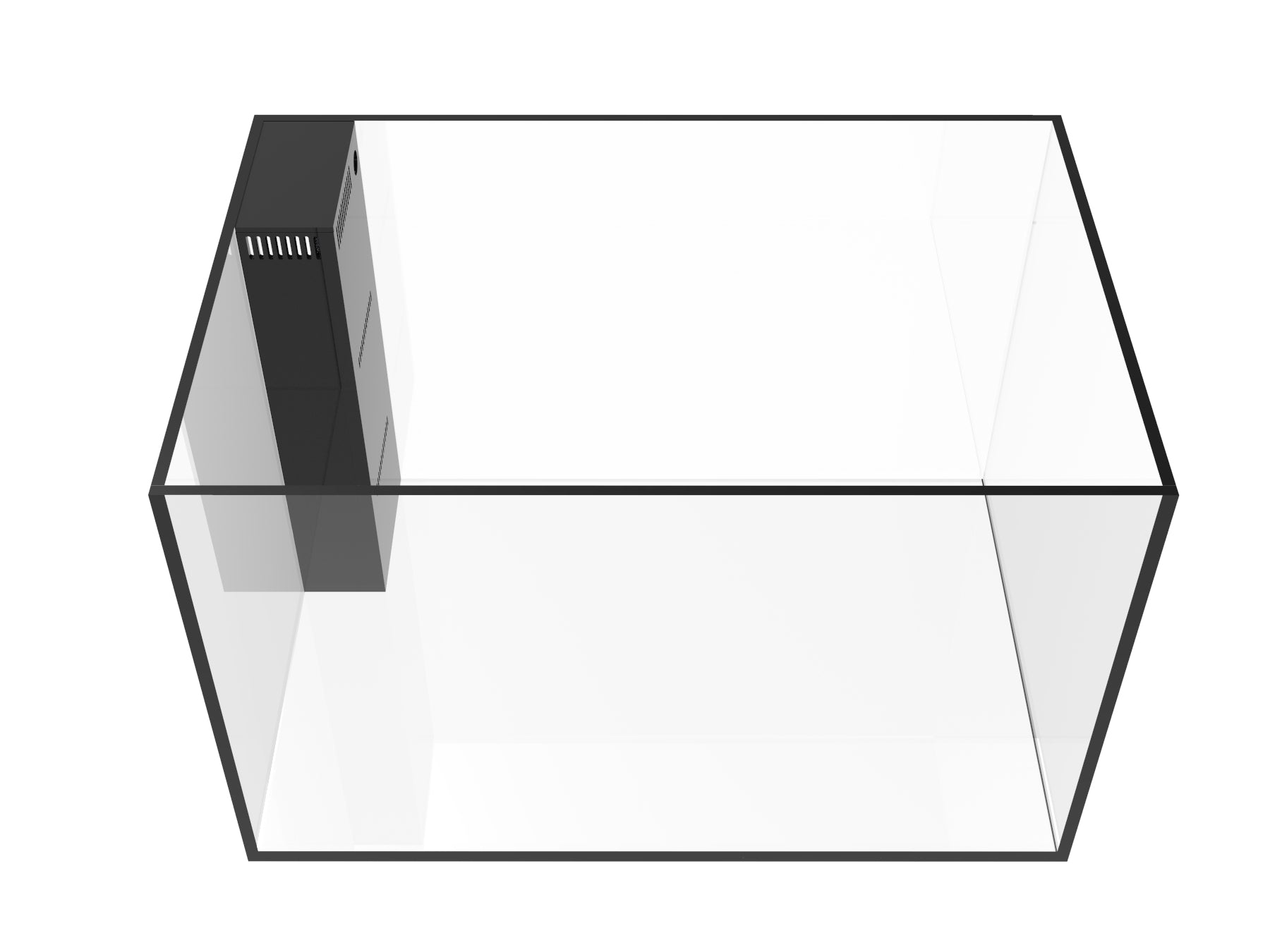 Fiji Cube 81 Gallon w/Internal Corner Overflow Rimless Tank