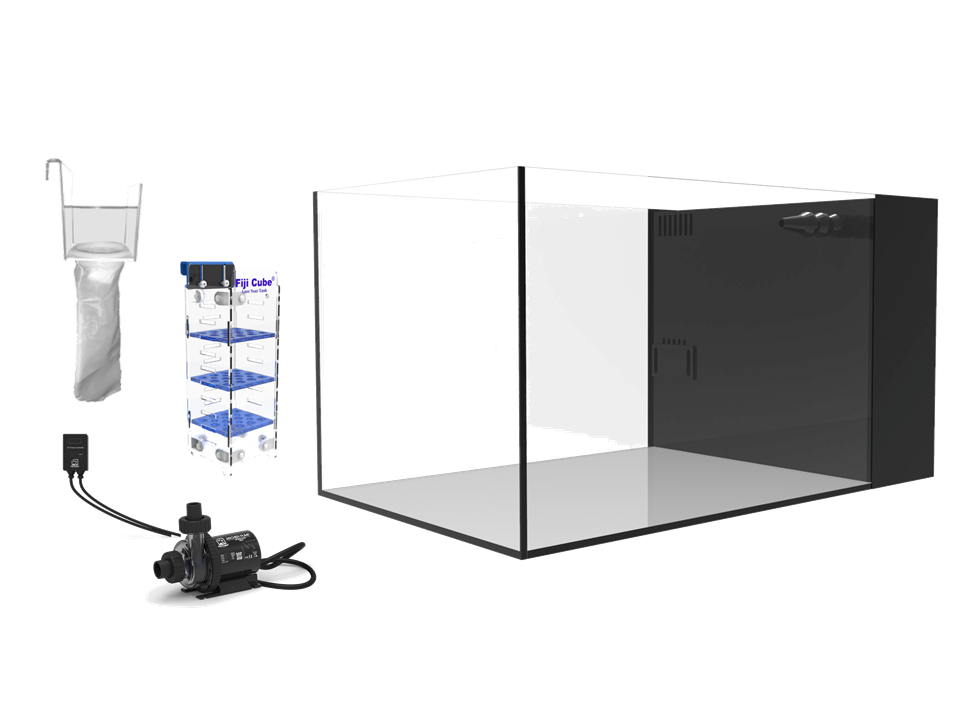 Fiji Cube 20 Gallon Peninsula Rimless AIO Glass Nano Tank - PRO Series