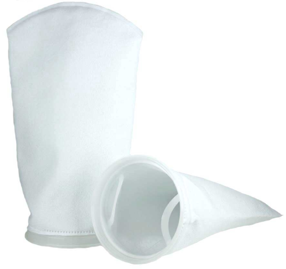 Nylon Filter Sock with Plastic Ring - 2.75" Diameter x 8" Length