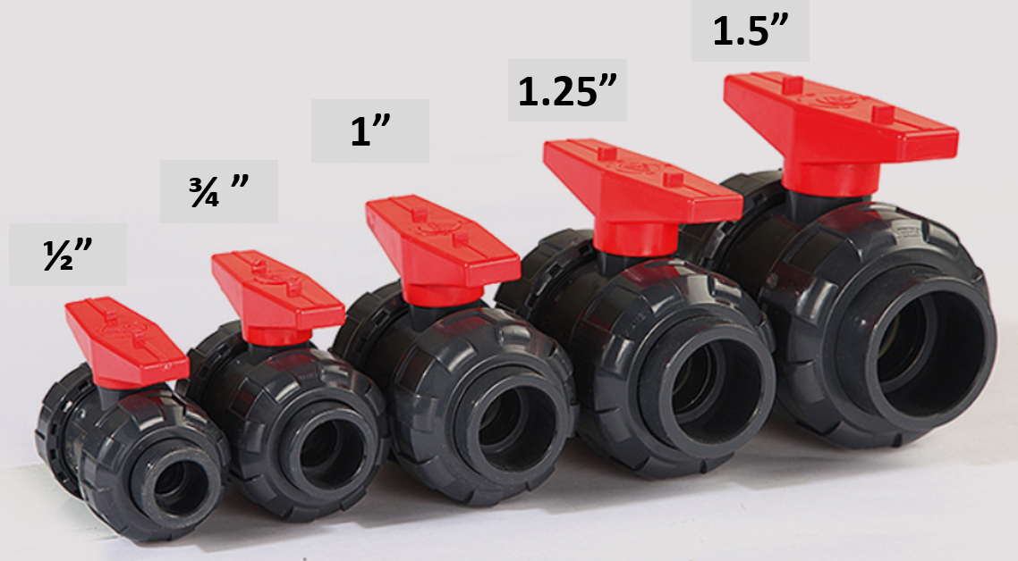 FijiCube 1.5" Slip X Slip Schedule 80 Gate Valve For Aquarium – Smooth Control For Skimmers & Overflows