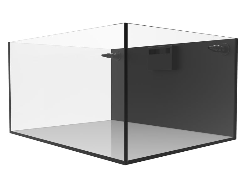 Fiji Cube 48 Gallon Shallow External Overflow Rimless Nano Tank